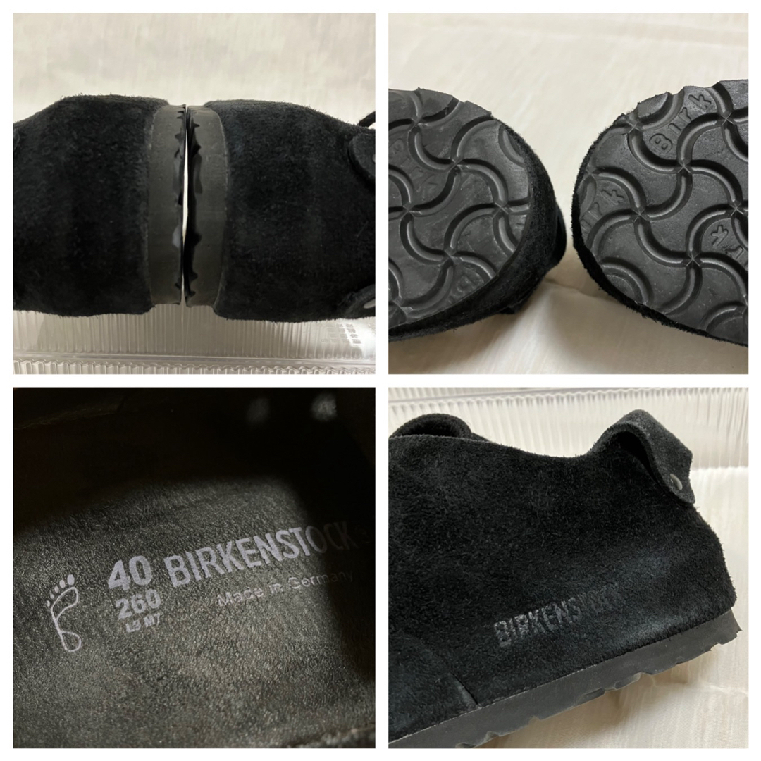 BIRKENSTOCK(ビルケンシュトック)の【美品】 ビルケンシュトック モンタナ スウェードレザー 黒 40 26cm メンズの靴/シューズ(スリッポン/モカシン)の商品写真