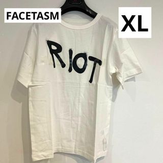 ファセッタズム(FACETASM)のRIOTライオット FACETASM ファセッタズム 半袖 Ｔシャツ ホワイト(Tシャツ/カットソー(半袖/袖なし))