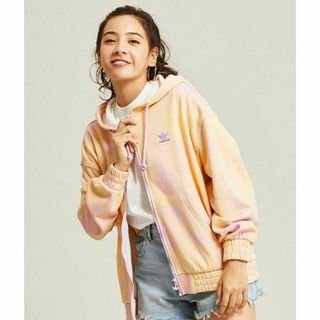 オリジナルス(Originals（adidas）)の新品 アディダス タイダイ マーブル ジップアップパーカー 女性L 裏毛タグ付き(パーカー)