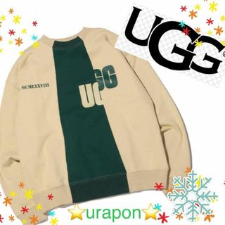 アグ(UGG)の超入手困難✨超美品✨XL✨UGG@mos✨スイッチング スウェット✨トレーナー(スウェット)