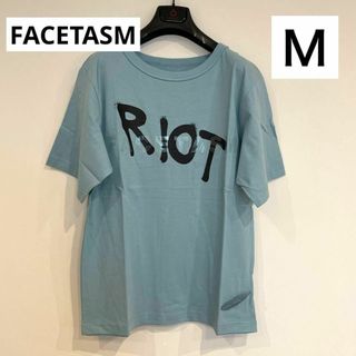 ファセッタズム(FACETASM)のRIOTライオット FACETASM ファセッタズム 半袖 Ｔシャツ サックス(Tシャツ/カットソー(半袖/袖なし))