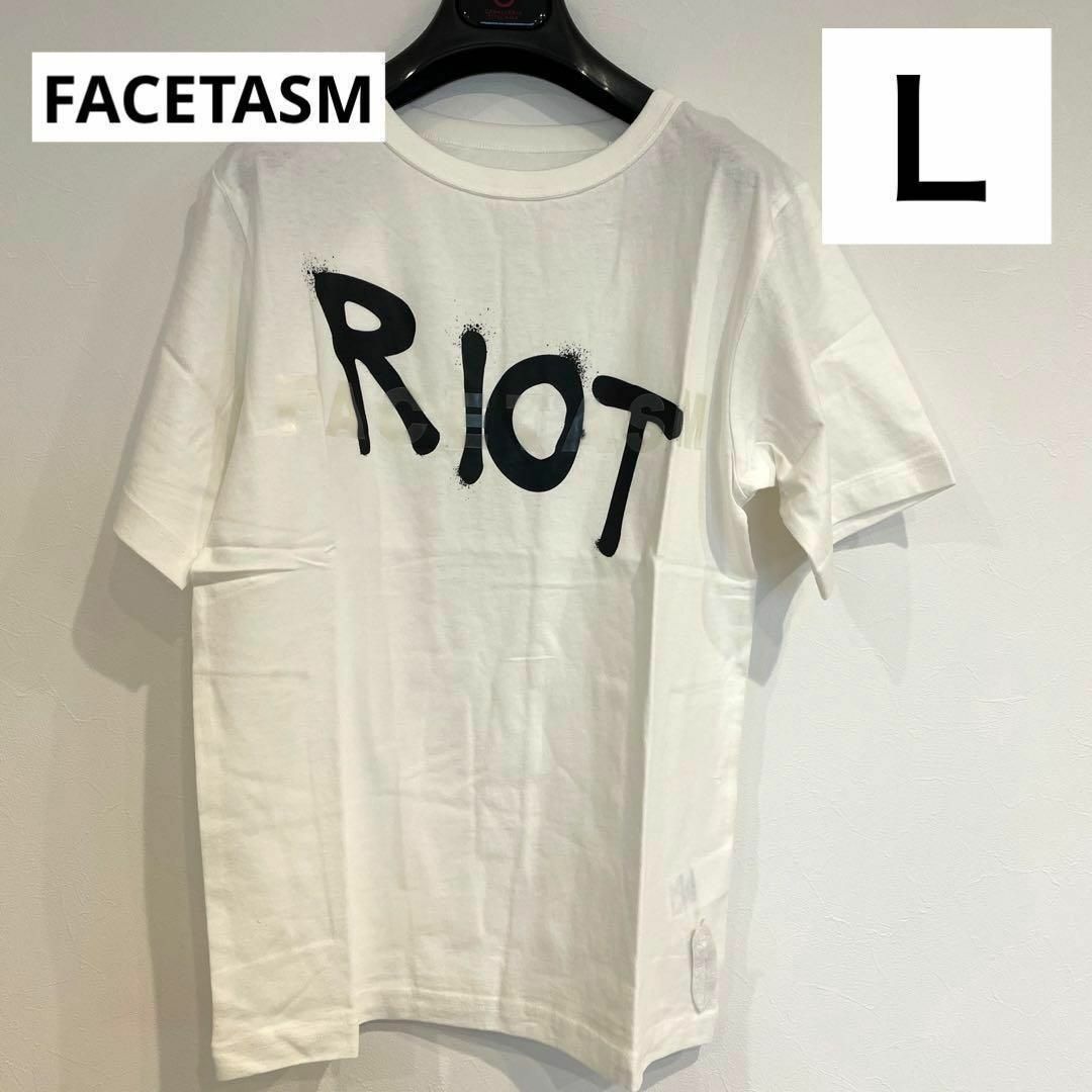 FACETASM(ファセッタズム)のRIOTライオット FACETASM ファセッタズム 半袖 Ｔシャツ ホワイト メンズのトップス(Tシャツ/カットソー(半袖/袖なし))の商品写真