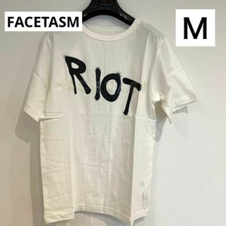 ファセッタズム(FACETASM)のRIOTライオット FACETASM ファセッタズム 半袖 Ｔシャツ ホワイト(Tシャツ/カットソー(半袖/袖なし))