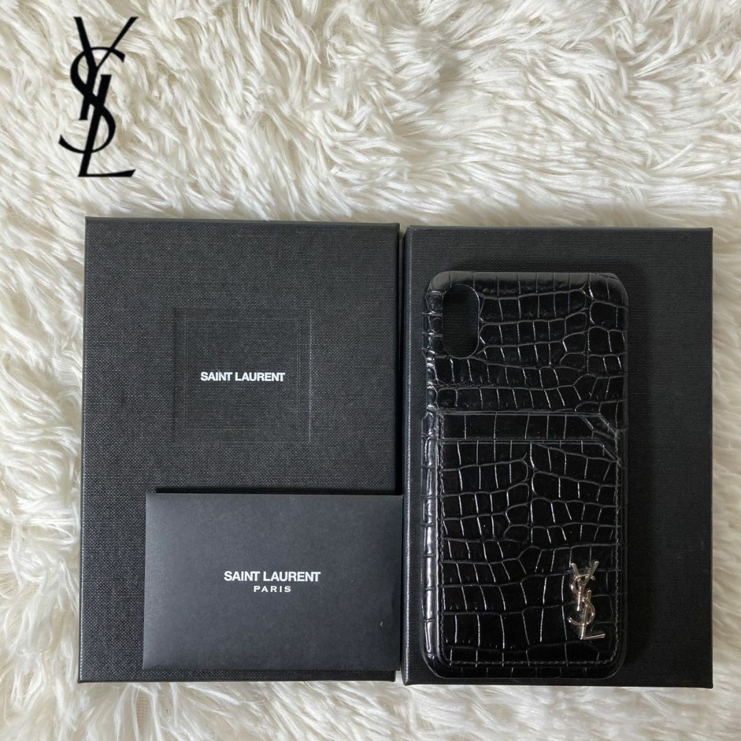 Yves Saint Laurent - 極美品 イヴサンローラン クロコ型押し Yves Saint Laurent - 極美品 イヴサンローラン クロコ型押し