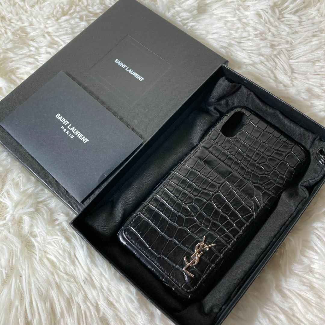 Yves Saint Laurent - 極美品 イヴサンローラン クロコ型押し Yves Saint Laurent - 極美品 イヴサンローラン クロコ型押し