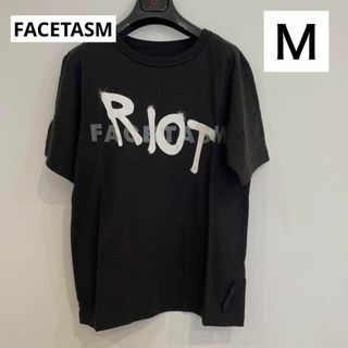 ファセッタズム(FACETASM)のRIOTライオット FACETASM ファセッタズム 半袖 Ｔシャツ ブラック(Tシャツ/カットソー(半袖/袖なし))