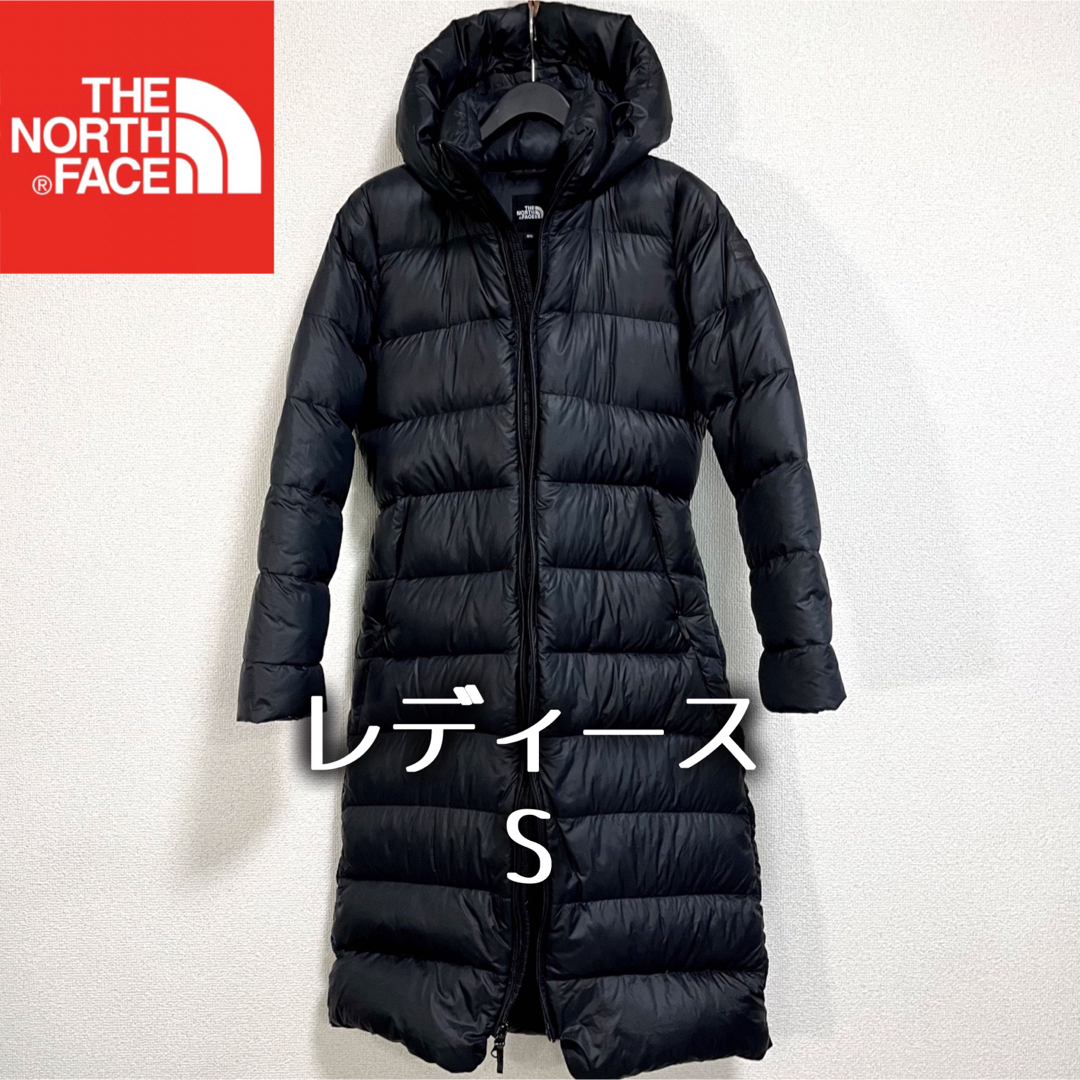 フロントジップノースフェイスTHE NORTH FACEロングダウンジャケットS