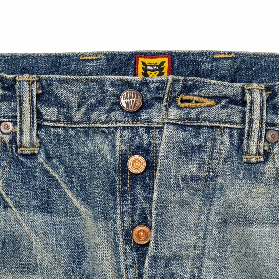 ワタリ313253435537HUMAN MADE x KAWS Made Denim Pant Indigo