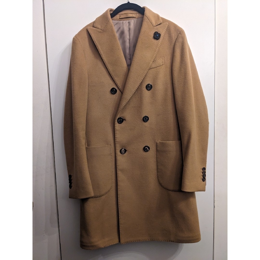 LARDINI(ラルディーニ)のLARDINI チェスターコート ダブル 46 メンズのジャケット/アウター(チェスターコート)の商品写真