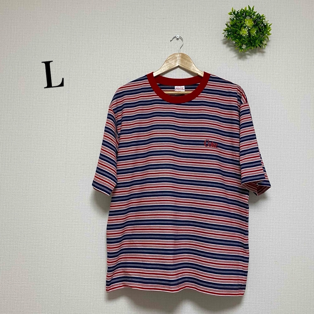 GU(ジーユー)のGU×コカコーラ　コークTシャツ　Lサイズ メンズのトップス(Tシャツ/カットソー(半袖/袖なし))の商品写真