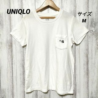 ユニクロ(UNIQLO)のUNIQLO UT ユニクロ (M)　胸ポケットミッキー刺繍 Tシャツ(Tシャツ(半袖/袖なし))