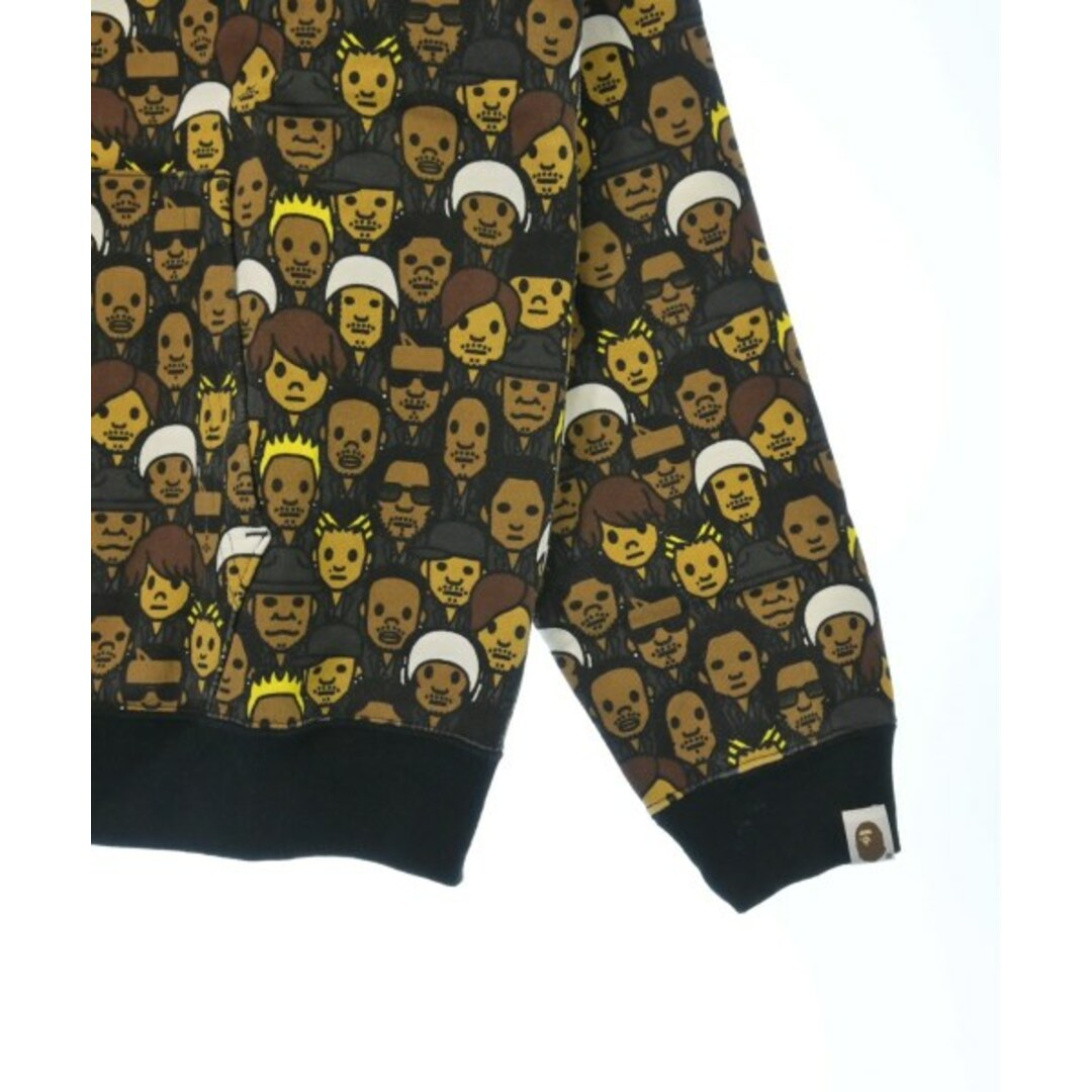 A BATHING APE(アベイシングエイプ)のA BATHING APE パーカー L 茶x黒x白等(総柄) 【古着】【中古】 メンズのトップス(パーカー)の商品写真