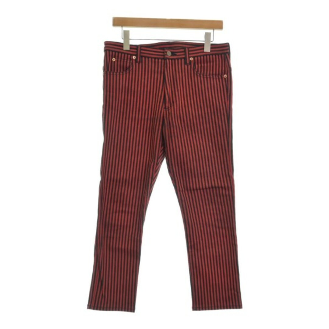 GUCCI - GUCCI グッチ パンツ（その他） 32(L位) 赤x黒(ストライプ) 【古着】【中古】