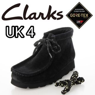 クラークス(Clarks)の新品■クラークス レディース ワラビー ブーツ GORE-TEX UK4 黒(ブーツ)