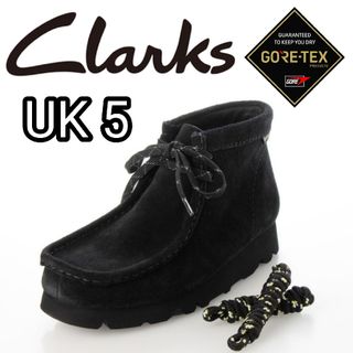 クラークス(Clarks)の新品■クラークス レディース ワラビー ブーツ GORE-TEX UK5 黒(ブーツ)