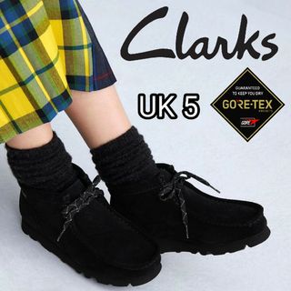 クラークス(Clarks)の新品■クラークス レディース ワラビー ブーツ GORE-TEX UK5 黒(ブーツ)