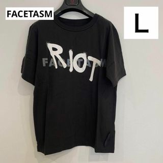 ファセッタズム(FACETASM)のRIOTライオット FACETASM ファセッタズム 半袖 Ｔシャツ ブラック(Tシャツ/カットソー(半袖/袖なし))