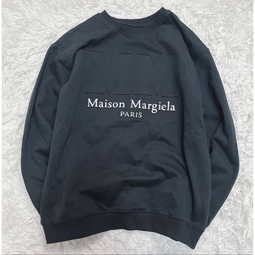 海外直送品 ☆美品☆Maison Margiela ロゴ スウェットエンブロイ 