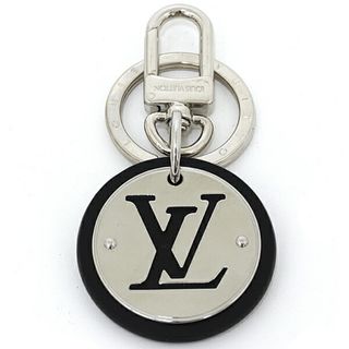 ルイヴィトン(LOUIS VUITTON)のルイヴィトン LOUIS VUITTON キーホルダー・LV サークル キーリング バッグチャーム M00741 シルバー ブラック【中古】Aランク(財布)