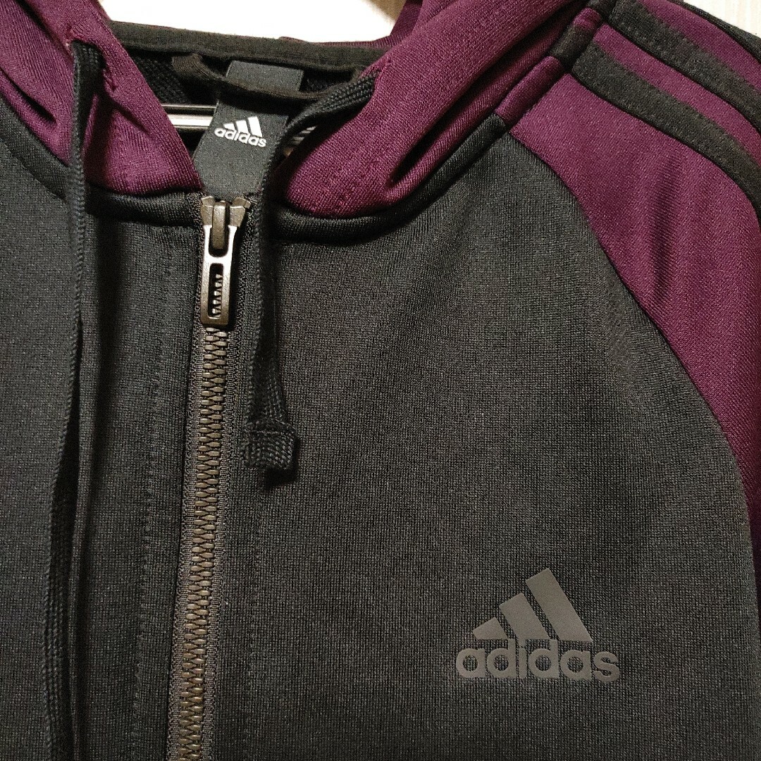 adidas(アディダス)のアディダス ジャージ 上 パーカー レディース 美品 レディースのトップス(パーカー)の商品写真