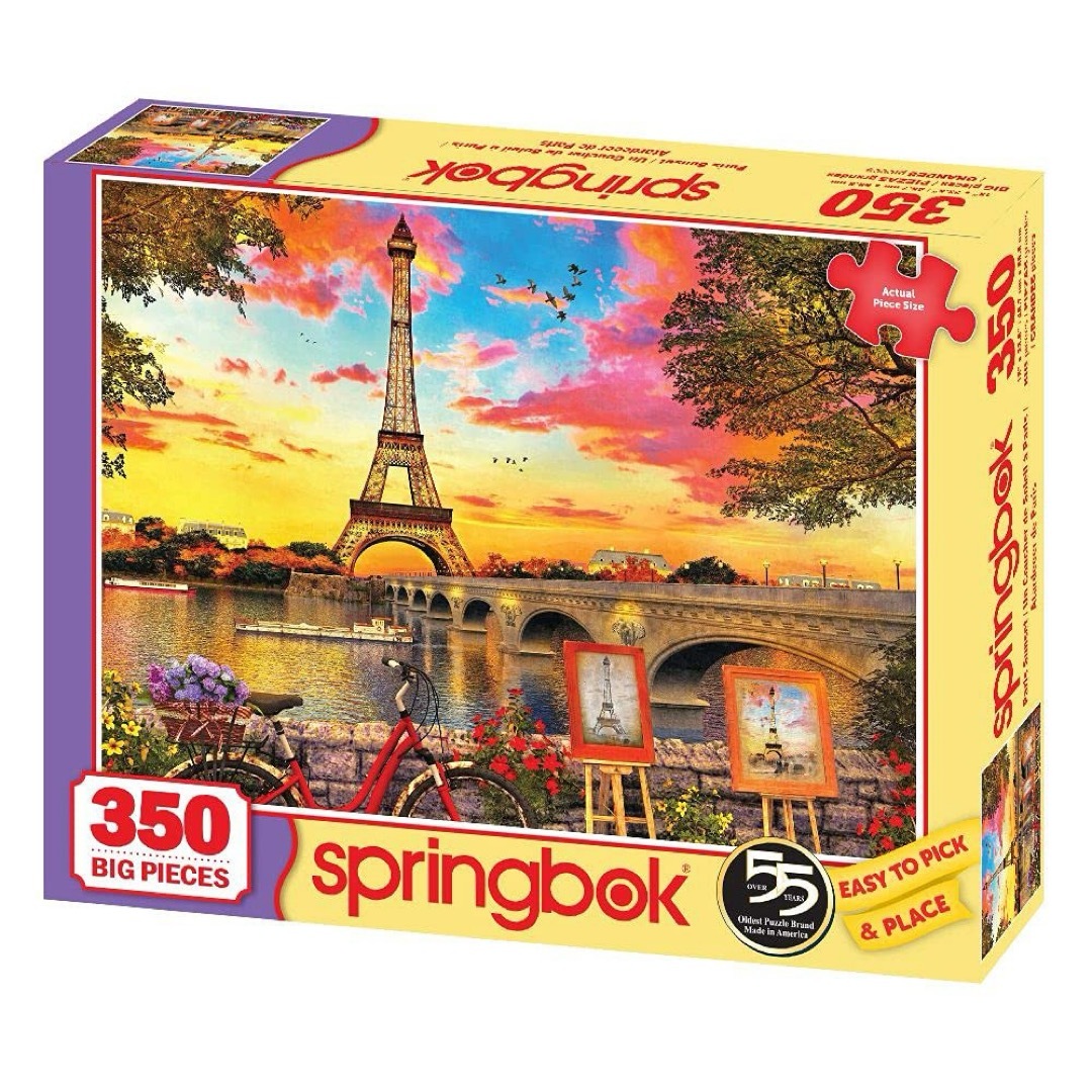 Springbok's 350 Piece ジグソーパズル　パリの夕暮れ エンタメ/ホビーのテーブルゲーム/ホビー(その他)の商品写真