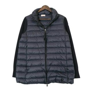 モンクレール(MONCLER)のモンクレール CARDIGAN TRICOT ニット 切替 ダウンジャケット 9B512 00 A9018 レディース ネイビー MONCLER 【中古】 【アパレル・小物】(その他)