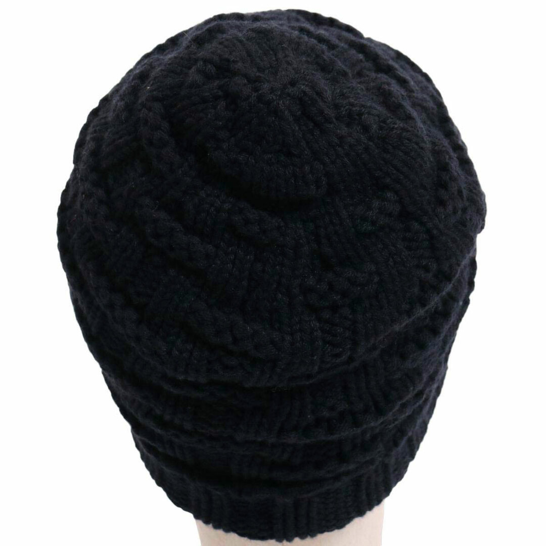 エルメス カシミヤ ニットキャップ ユニセックス ネイビー(濃紺 エルメス カシミヤ ニットキャップ ユニセックス ネイビー(濃紺