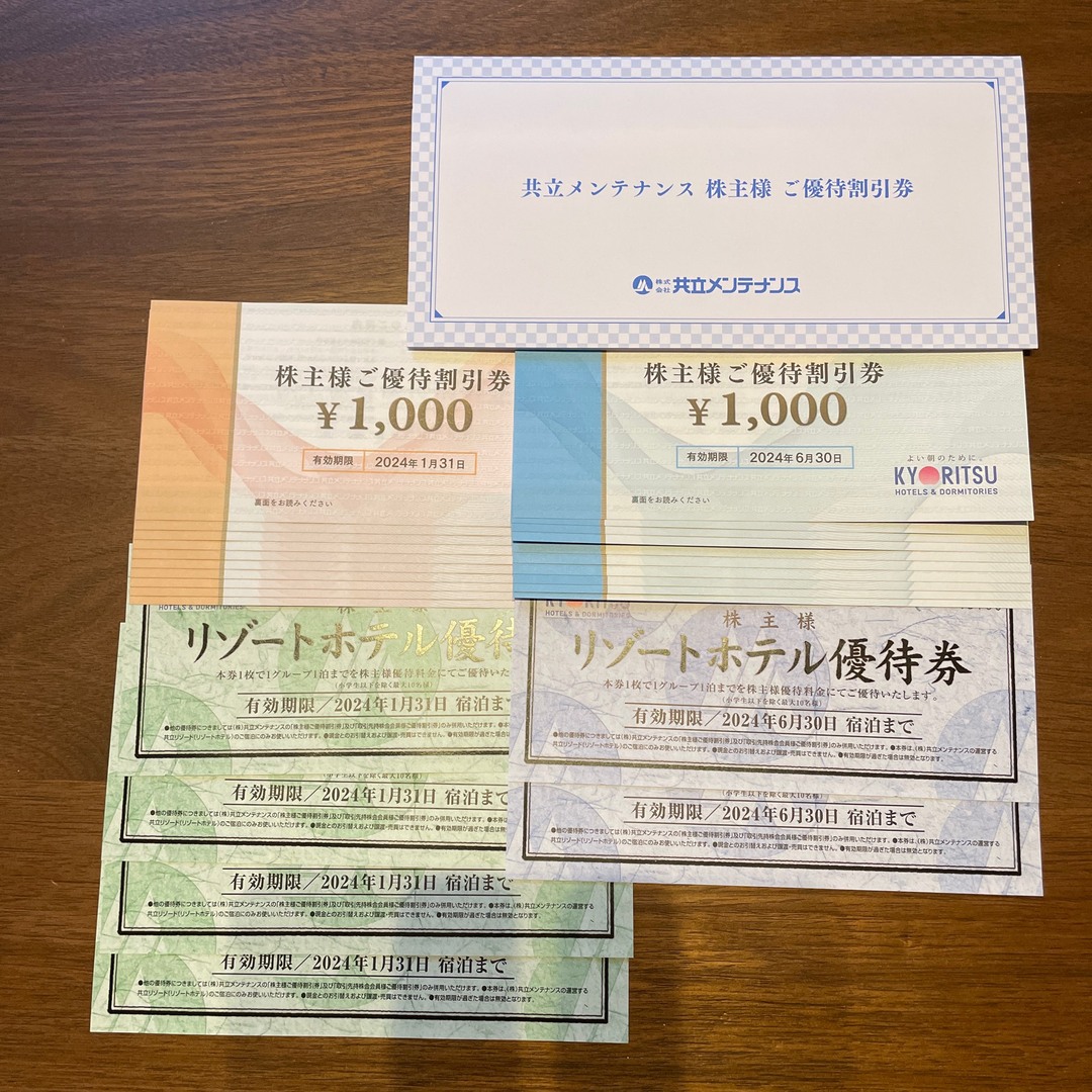共立メンテナンス2万円分優待券/割引券