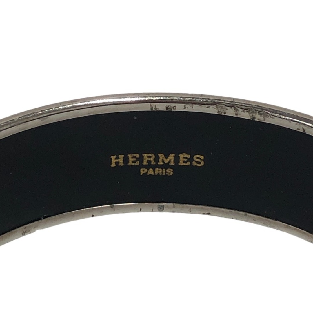 Hermes(エルメス)の　エルメス HERMES エマイユGM ネイビー/ベージュ シルバー金具 メタル/七宝焼き アクセサリー レディースのアクセサリー(ブレスレット/バングル)の商品写真