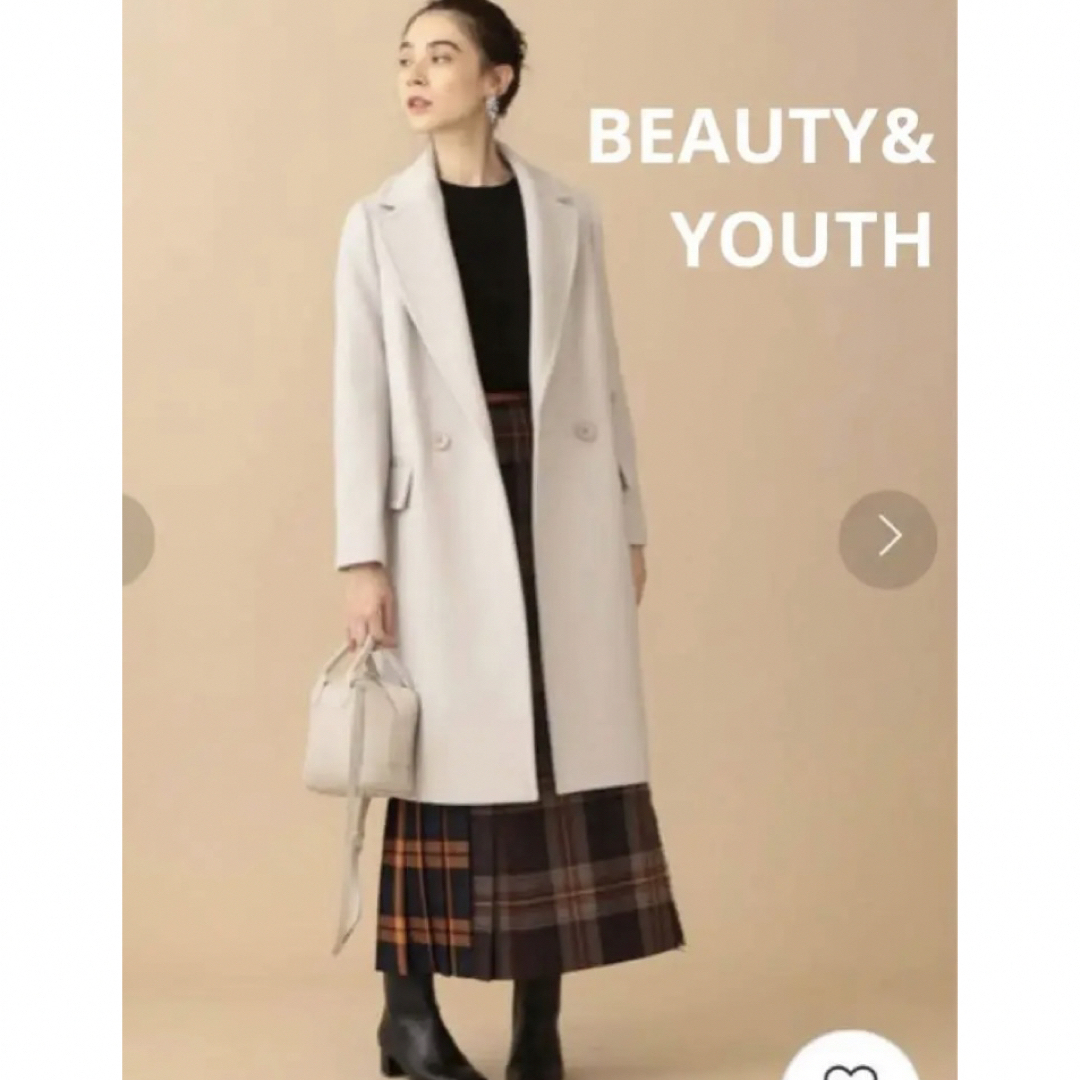 BEAUTY&YOUTH UNITED ARROWS(ビューティアンドユースユナイテッドアローズ)の【美品】BEAUTY&YOUTH BY MANTECO ダブルテーラーコート レディースのジャケット/アウター(チェスターコート)の商品写真