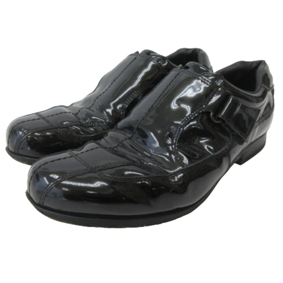 PRADA(プラダ)のプラダ PRADA エナメルシューズ 革 ビジネス 黒 US8.5 26.5 メンズの靴/シューズ(ドレス/ビジネス)の商品写真