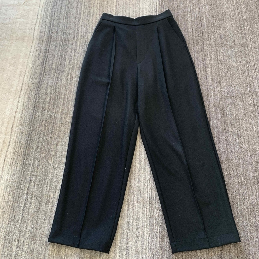 Nala pin tuck thermo pants BLACK レディースのパンツ(カジュアルパンツ)の商品写真