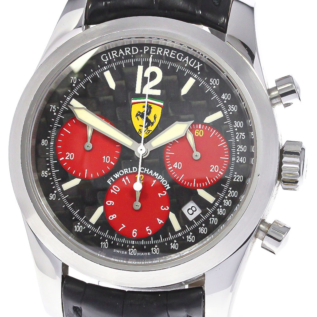 GIRARD-PERREGAUX(ジラールペルゴ)のジラール・ペルゴ GIRARD-PERREGAUX 4956 フェラーリ クロノグラフ 自動巻き メンズ 内箱付き_782797 メンズの時計(腕時計(アナログ))の商品写真