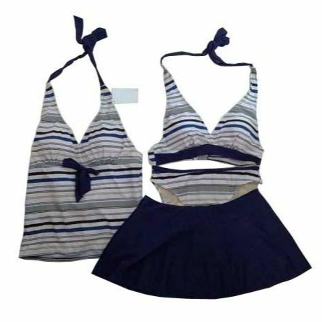 SS0589-4◇新品 水着 ブラジャートップス ショーツ スカート 4点セット レディースの水着/浴衣(水着)の商品写真