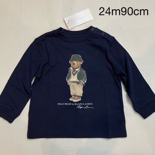 ラルフローレン(Ralph Lauren)の24m90cm  グリーンハットベア　ロンT ラルフローレン  長袖(Tシャツ/カットソー)