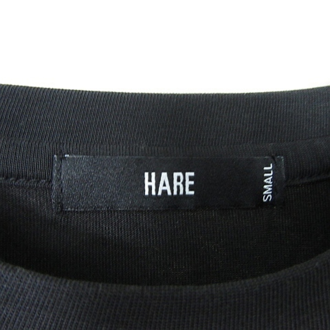 HARE(ハレ)のハレ HARE Tシャツ カットソー 半袖 レーヨン S ブラック メンズのトップス(Tシャツ/カットソー(半袖/袖なし))の商品写真