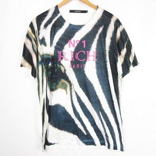 ジョイリッチ(JOYRICH)のジョイリッチ JOYRICH Tシャツ カットソー 半袖 M ホワイト ブラック(Tシャツ/カットソー(半袖/袖なし))