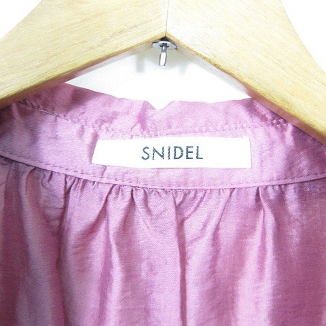 SNIDEL(スナイデル)のスナイデル snidel ウエストリブ シアー ワンピース 0 ピンク レディースのワンピース(ロングワンピース/マキシワンピース)の商品写真
