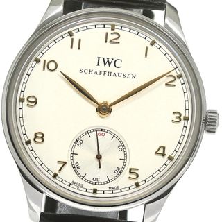 インターナショナルウォッチカンパニー(IWC)のIWC SCHAFFHAUSEN IW545408 ポルトギーゼ ハンドワインド スモールセコンド 手巻き メンズ 良品 _791307(腕時計(アナログ))