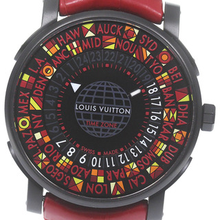 ルイヴィトン(LOUIS VUITTON)のルイ・ヴィトン LOUIS VUITTON Q5D23 エスカル タイムゾーン 日本限定 自動巻き メンズ 極美品 箱・保証書付き_790500(腕時計(アナログ))