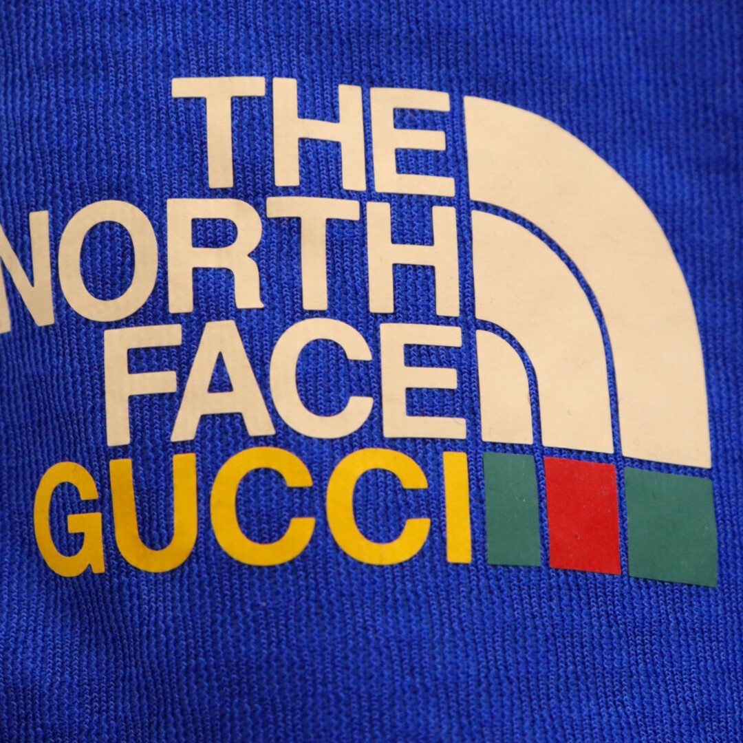 Gucci(グッチ)のGUCCI グッチ 22SS×THE NORTH FACE ザノース フェイス テクニカルジャージー フリース レギンスパンツ ブルー 663910 ZAHSZ メンズのパンツ(その他)の商品写真