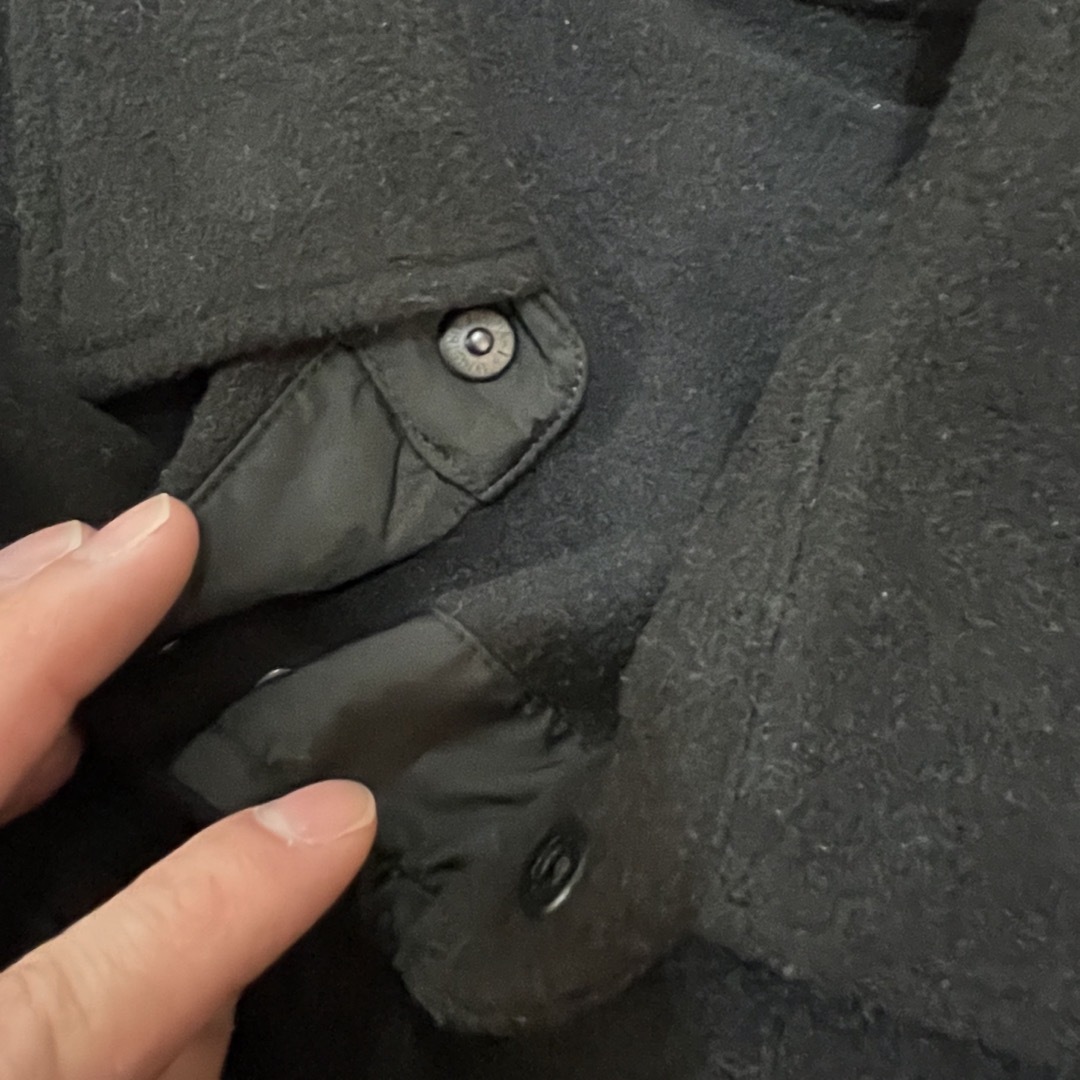 PRADA(プラダ)のPRADA サイドロゴフリースシャツジャケット チンストラップ付　48 M メンズのジャケット/アウター(ブルゾン)の商品写真