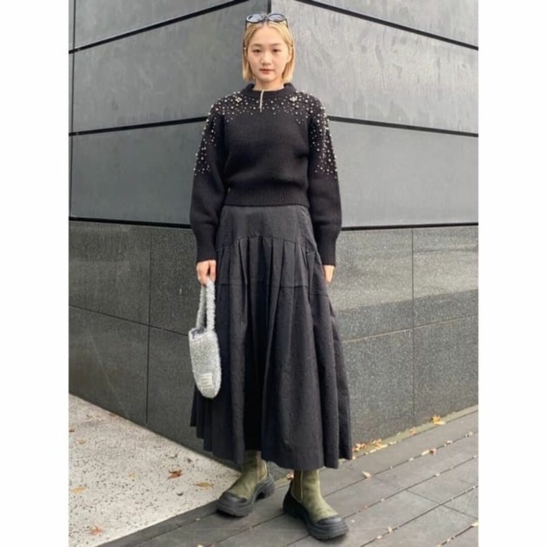 moussy(マウジー)の完売♡MOUSSY♡VOLUME SILHOUETTE SKIRT レディースのスカート(ロングスカート)の商品写真