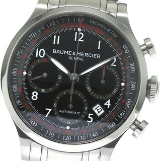 ボームエメルシエ(BAUME&MERCIER)のボーム＆メルシェ Baume & Mercier 65726 ケープランド クロノグラフ 自動巻き メンズ 良品 _785514(腕時計(アナログ))