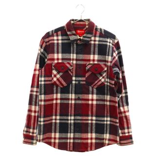 シュプリーム(Supreme)のSUPREME シュプリーム 10AW Heavyweight Plaid SHIRT ヘビーウェイト チェック 長袖シャツ バーガンディー(シャツ)