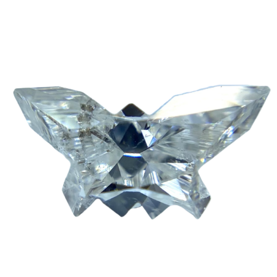 BUTTERFLYの形！ Gカラー SI2/0.847ct/RT0379/CGLGクラリティ