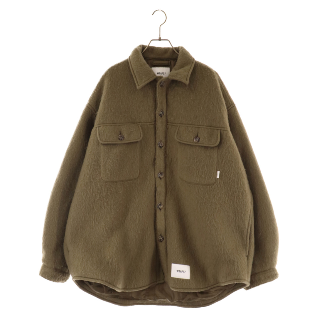 WTAPS ダブルタップス 22AW WCPO 01 JACKET WOPO SHGY 裏地キルティング シャギーシャツジャケット カーキ 222WVDT-JKM0385センチ身幅