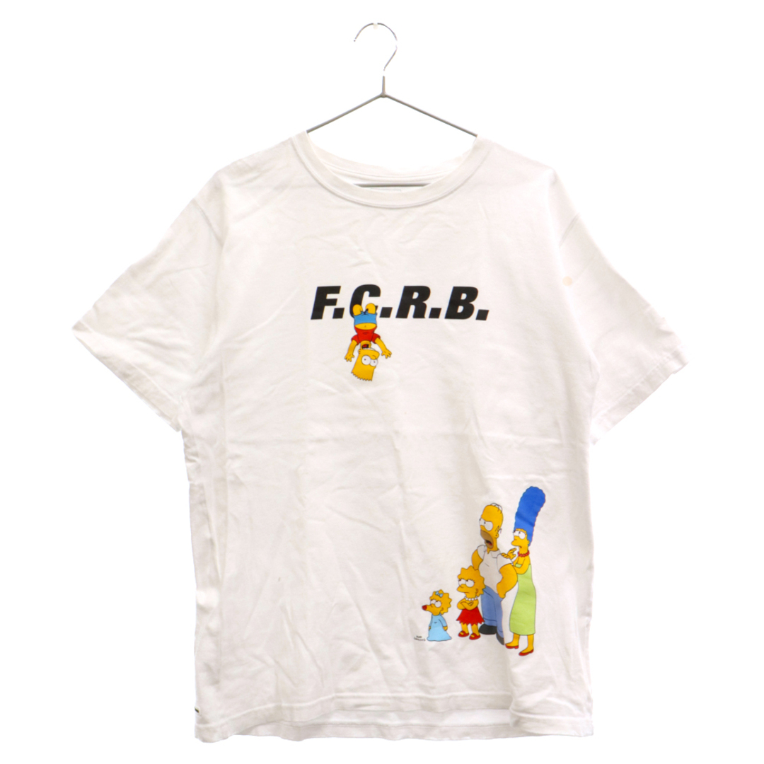 65センチ身幅F.C.R.B./F.C.Real Bristol/FCRB エフシーアールビー/エフシーレアルブリストル 19SS THE SIMPSONS シンプソンズ プリントTシャツ ホワイト FCRB-190131