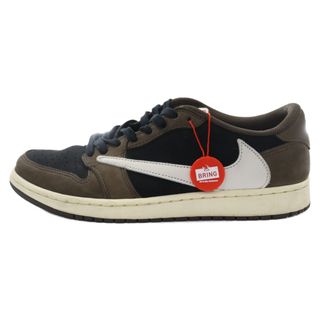 ナイキ(NIKE)のNIKE ナイキ ×TRAVIS SCOTT AIR JORDAN 1 LOW OG SP-T トラビススコット エアジョーダン1 ローカットスニーカー US9.5/27.5cm CQ4277-001(スニーカー)