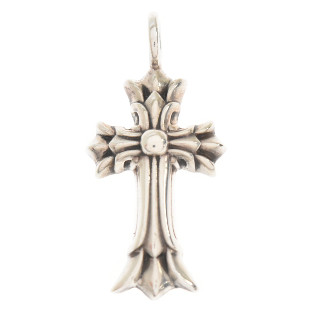 CHROME HEARTS クロムハーツ DBL CH CRS/ダブルCHクロス チャーム/シルバーネックレストップ シルバー157ミリ重さ